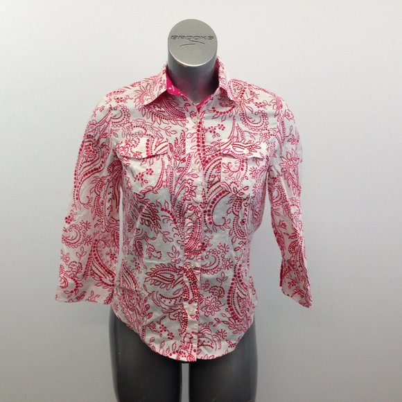 Jones New York   Paisley Print Top Women's Shirt - Picture 1 of 7